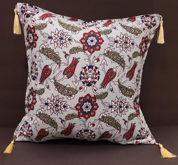 handmade Geometric Pillow Blue Red Handmade RECTANGLE throw pillow 2 x 2